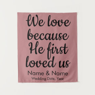 Hintergrund der Hochzeit für die Christliche Arch- Wandteppich