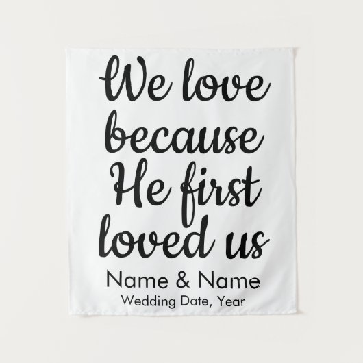 Hintergrund der Hochzeit für die Christliche Arch- Wandteppich (Vorderseite)