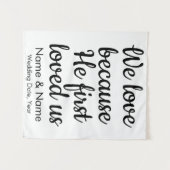 Hintergrund der Hochzeit für die Christliche Arch- Wandteppich (Vorderseite (Horizontal))