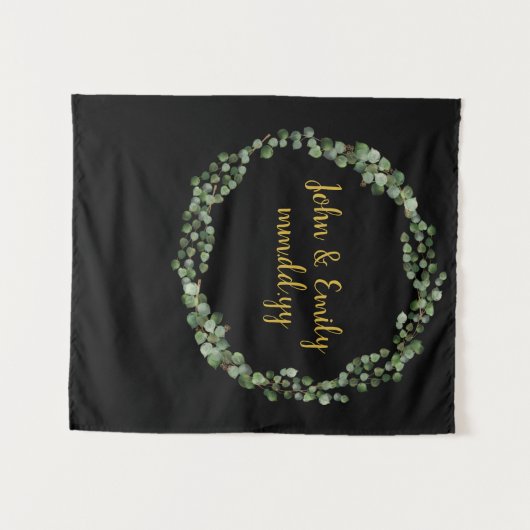Hintergrund der Hochzeit im Herbst des Greenery Wr Wandteppich (Vorderseite (Horizontal))