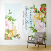 Hintergrund der Hochzeit von Hibiskus Tropical Flo Wandteppich (Beispiel (Horizontal))