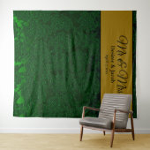 Hintergrund der Hochzeit von Hunter Green Black Go Wandteppich (Beispiel (Horizontal))