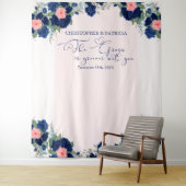 Hintergrund der Hochzeiten von Royal Rose Blue und Wandteppich (Beispiel)