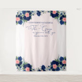 Hintergrund der Hochzeiten von Royal Rose Blue und Wandteppich (Vorderseite)