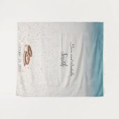 Hintergrund der Hochzeitsdusche Wandteppich (Vorderseite (Horizontal))