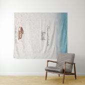 Hintergrund der Hochzeitsdusche Wandteppich (Beispiel (Horizontal))