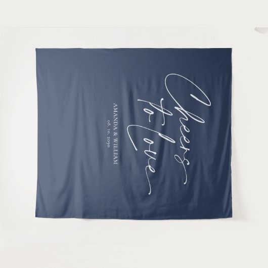 Hintergrund der Hochzeitsfeier "Angler zur Liebe" Wandteppich (Vorderseite (Horizontal))