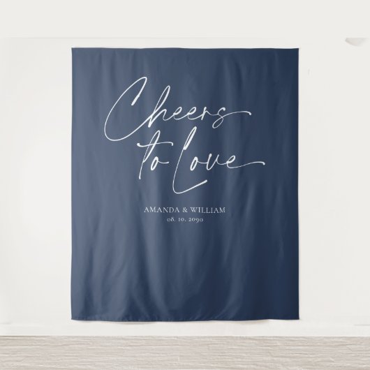 Hintergrund der Hochzeitsfeier "Angler zur Liebe" Wandteppich (Vorderseite)