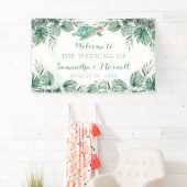 Hintergrund der Hochzeitsfeier der tropischen Meer Banner (Insitu)