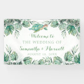 Hintergrund der Hochzeitsfeier der tropischen Meer Banner (Horizontal)