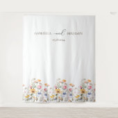 Hintergrund der Hochzeitsfeier für Wasserfarben-Wi Wandteppich (Vorderseite)