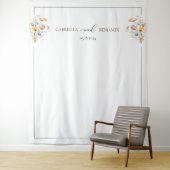 Hintergrund der Hochzeitsfeier für Wasserfarben-Wi Wandteppich (Beispiel)