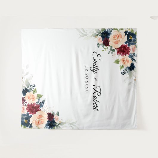 Hintergrund der Hochzeitsfeier in Burgund und der  Wandteppich (Vorderseite (Horizontal))