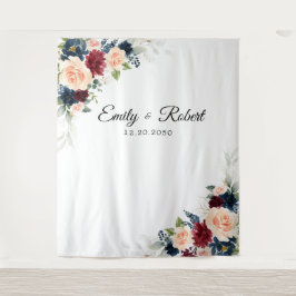 Hintergrund der Hochzeitsfeier in Burgund und der  Wandteppich