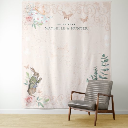 Hintergrund der Hochzeitswunder-Alice im Wunderlan Wandteppich (Beispiel)