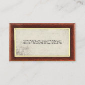 Hintergrund der hölzernen Grundierung Visitenkarte (Rückseite)