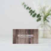 Hintergrund der Holzplatten Visitenkarte (Stehend Vorderseite)