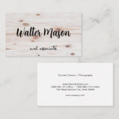 Hintergrund der Holzplatten Visitenkarte (Vorne/Hinten)