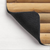 Hintergrund der Imitate Blockhüttenseite Mousepad (Ecke)