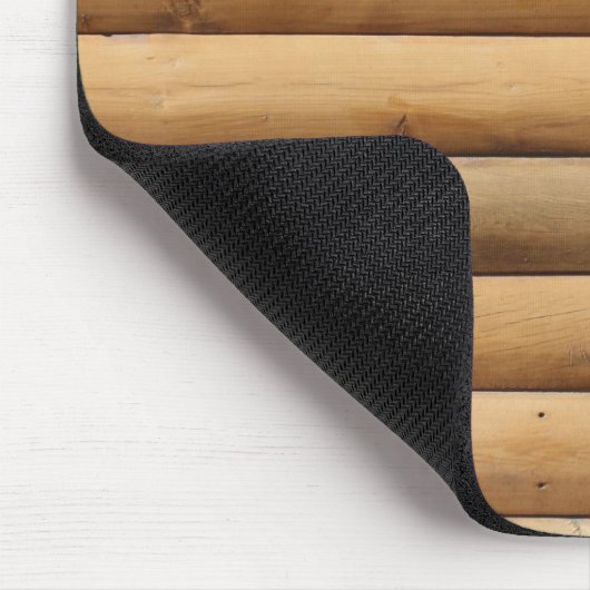 Hintergrund der Imitate Blockhüttenseite Mousepad (Ecke)