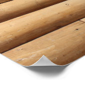 Hintergrund der Imitate Blockhüttenseite Poster (Ecke)