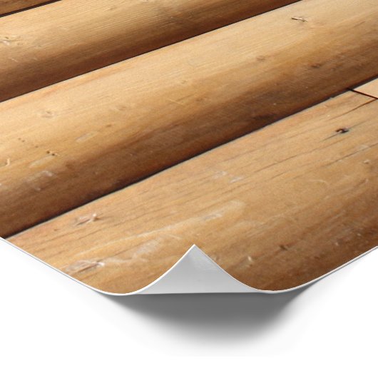 Hintergrund der Imitate Blockhüttenseite Poster (Ecke)