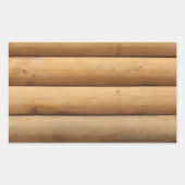 Hintergrund der Imitate Blockhüttenseite Rechteckiger Aufkleber (Vorderseite)