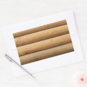 Hintergrund der Imitate Blockhüttenseite Rechteckiger Aufkleber (Umschlag)