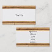 Hintergrund der Imitate Blockhüttenseite Visitenkarte (Vorne/Hinten)