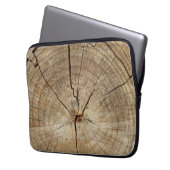 Hintergrund der Imitate Tree Rings Laptopschutzhülle (Vorderseite Links)