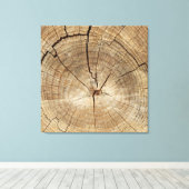 Hintergrund der Imitate Tree Rings Leinwanddruck (Insitu (Holzboden))