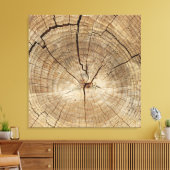 Hintergrund der Imitate Tree Rings Leinwanddruck (Insitu (Wohnzimmer))