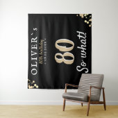 Hintergrund der inspirierenden 80. Geburtstagspart Wandteppich (Beispiel)