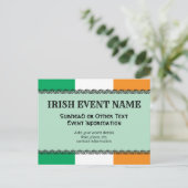 Hintergrund der irischen oder irischen Themenveran Postkarte (Stehend Vorderseite)