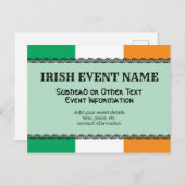 Hintergrund der irischen oder irischen Themenveran Postkarte (Vorne/Hinten)