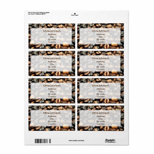 Hintergrund der Kaffeebohnen (Vorne)