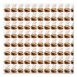 Hintergrund der Kaffeekuppen Fotodruck