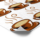 Hintergrund der Kaffeekuppen Poster (Ecke)