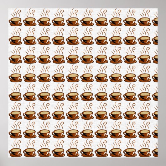 Hintergrund der Kaffeekuppen Poster (Vorne)