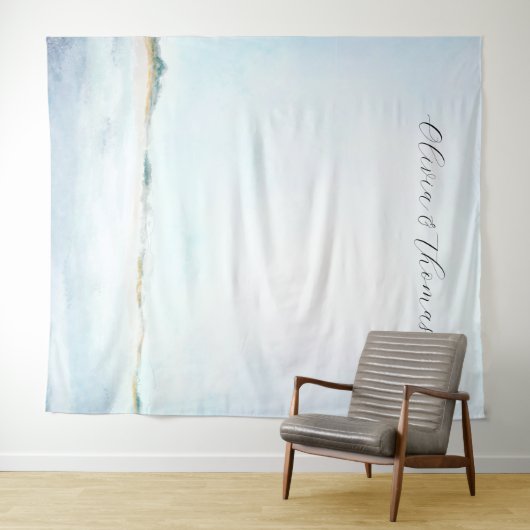 Hintergrund der karibischen Hochzeiten am Strand Wandteppich (Beispiel (Horizontal))