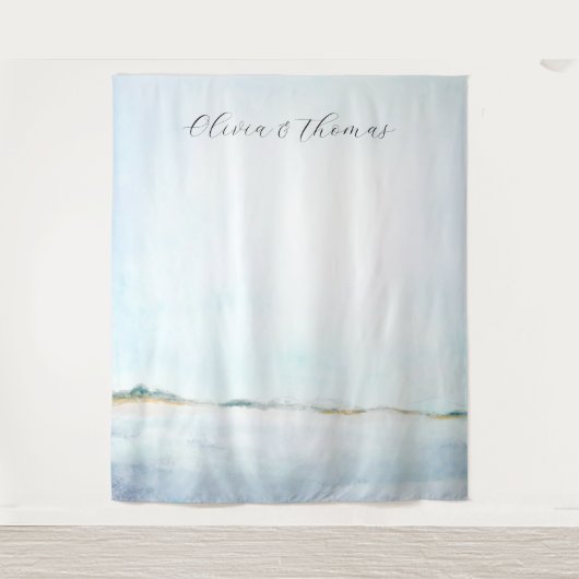 Hintergrund der karibischen Hochzeiten am Strand Wandteppich (Vorderseite)