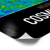 Hintergrund der kosmischen Mikrowelle in der Astro Poster (Ecke)