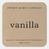 Hintergrund der Kraft der personalisierten Kerzenp Quadratischer Aufkleber (Vorderseite)