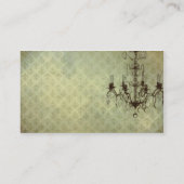 Hintergrund der Kronleuchter-Geschichte der Grunge Visitenkarte (Rückseite)