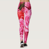 Hintergrund der künstlichen Rote Rose Leggings (Rückseite)