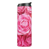Hintergrund der künstlichen Rote Rose Thermosbecher (Nach links gedreht)