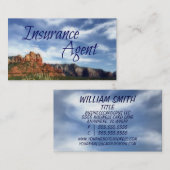 Hintergrund der Landschaftlichen Wüste des Agenten Visitenkarte (Vorne/Hinten)