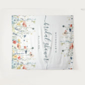 Hintergrund der lebendigen Wildblume Brautparty Wandteppich (Vorderseite (Horizontal))