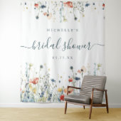 Hintergrund der lebendigen Wildblume Brautparty Wandteppich (Beispiel)