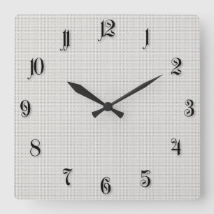 Hintergrund der Leinwand Quadratische Wanduhr